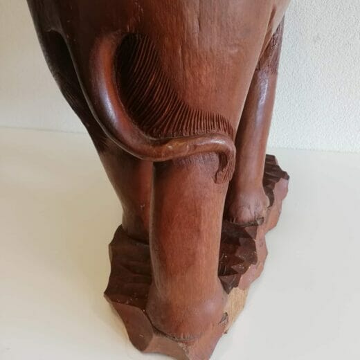 Houten Aziatische olifant 60 cm