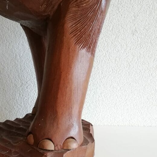 Houten Aziatische olifant 60 cm
