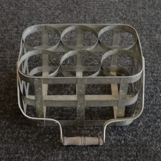 Vintage flessenrek metaal