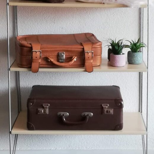 Vintage koffer donkerbruin