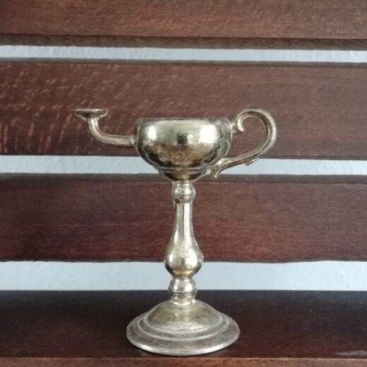 Olielamp miniatuur koper/messing
