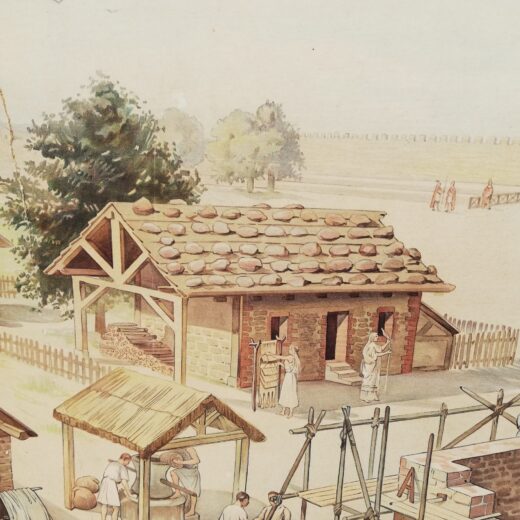 Schoolplaat De Romeinen in ons land