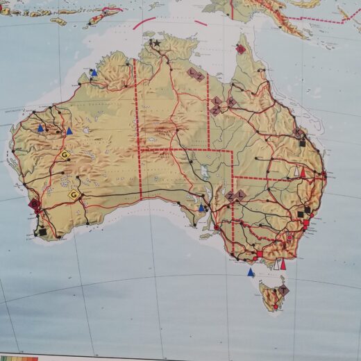 Schoolplaat Australië en Nieuw-Zeeland