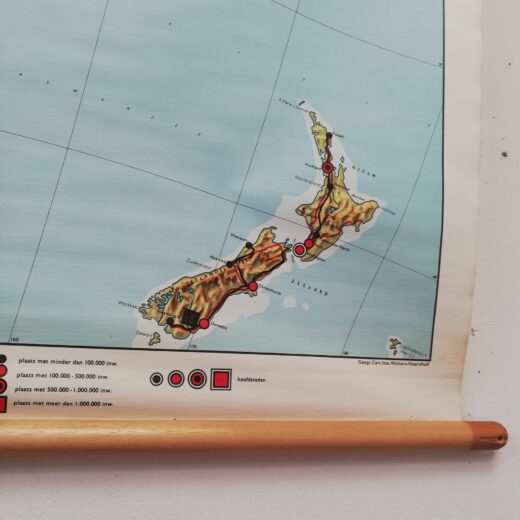 Schoolplaat Australië en Nieuw-Zeeland