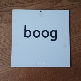 Boog - Vintage wandplaat Veilig leren lezen