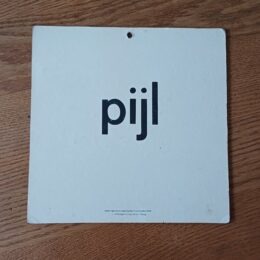 Pijl - Vintage wandplaat Veilig leren lezen