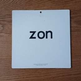 Zon - Vintage wandplaat Veilig leren lezen