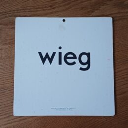 Wieg - Vintage wandplaat Veilig leren lezen