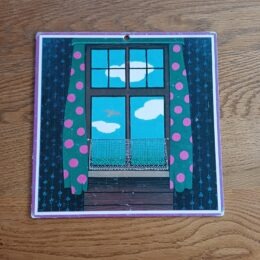 Raam – Vintage wandplaat Veilig leren lezen