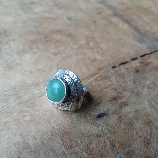 Ring met turquoise steen