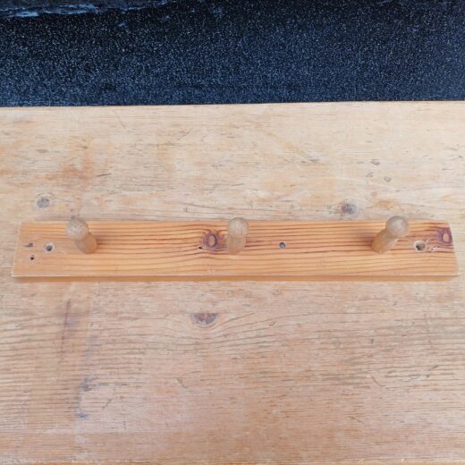 Houten kapstokje 3 haken