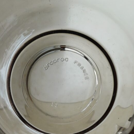 6 Arcoroc kop en schotels rookglas
