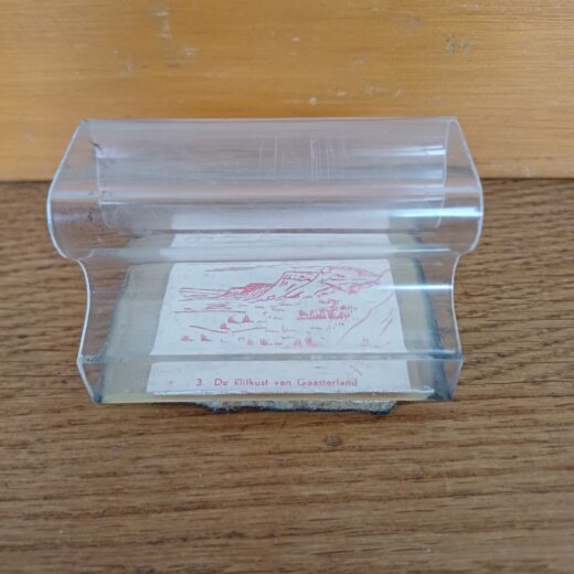 Oude schoolstempel De klifkust van Gaasterland