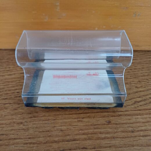 Oude schoolstempel Vissen met vleet