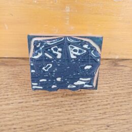 Oude schoolstempel garnalen-visserij
