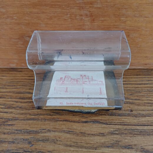 Oude schoolstempel Soda-industrie (bij Delfzijl)
