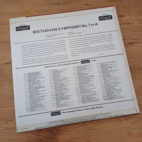 LP Beethoven - Sir Adrian Boult