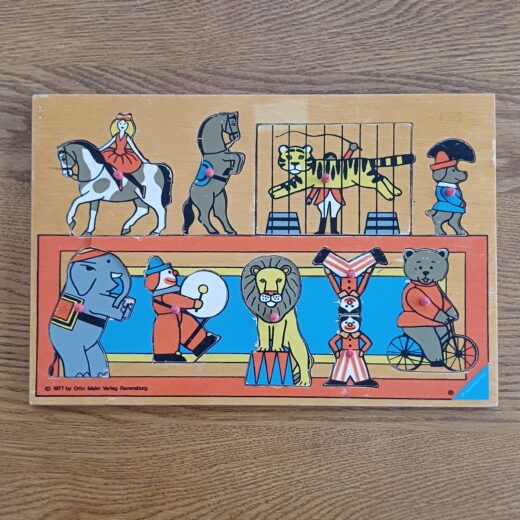 Vintage Ravensburger puzzel circus 1977