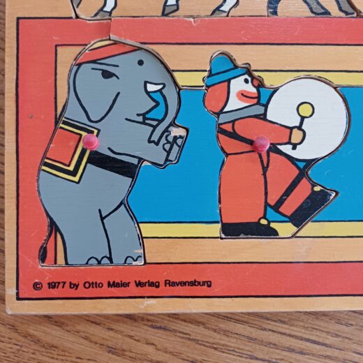 Vintage Ravensburger puzzel circus 1977