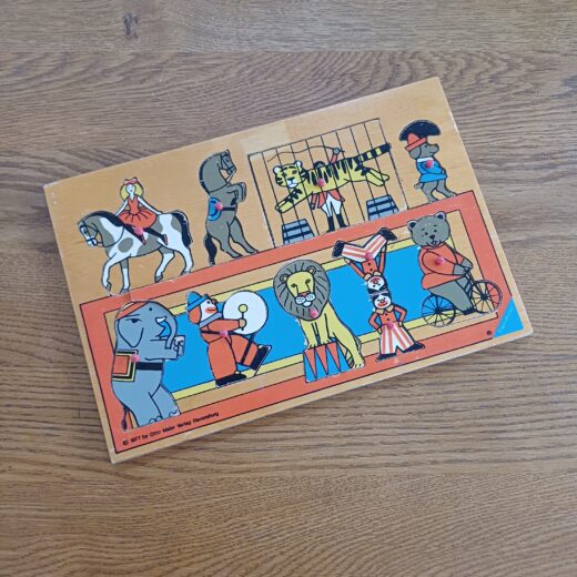Vintage Ravensburger puzzel circus 1977