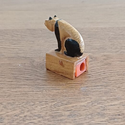 Vintage houten puntenslijper pandabeer