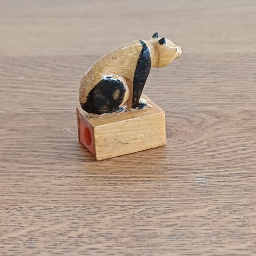 Vintage houten puntenslijper pandabeer