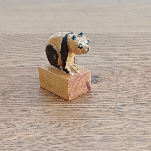 Vintage houten puntenslijper pandabeer