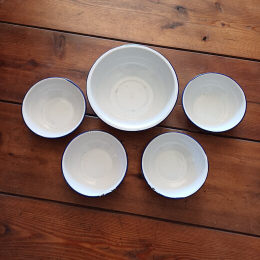 Set emaille schaaltjes