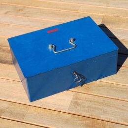 Vendex geldkistje blauw