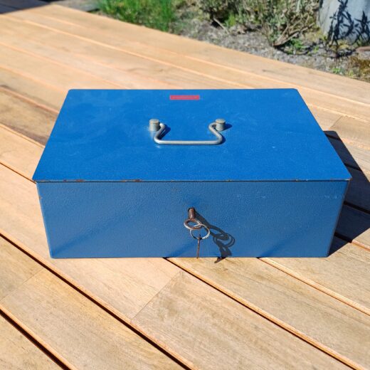 Vendex geldkistje blauw