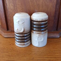 Vintage peper en zoutstel