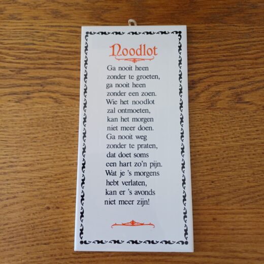 Tegel noodlot