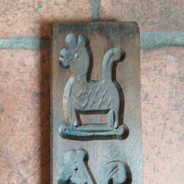 Oude speculaasplank met 3 dieren