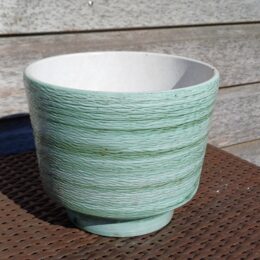 Groene vintage bloempot