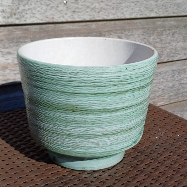 Groene vintage bloempot