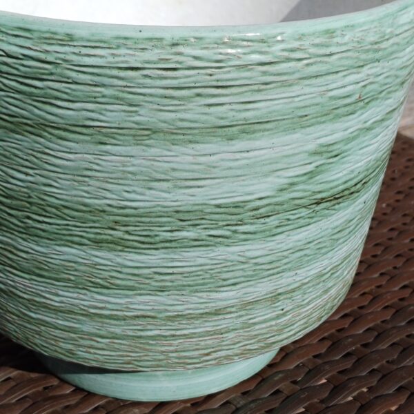 Groene vintage bloempot