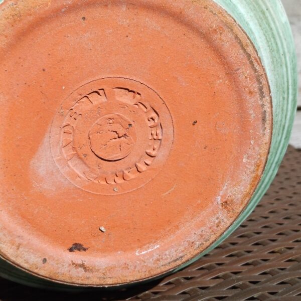 Groene vintage bloempot