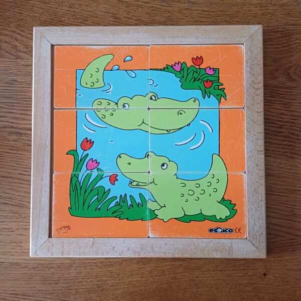 Educo puzzel krokodil met jong