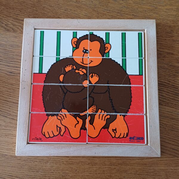 Educo puzzel aap met jong