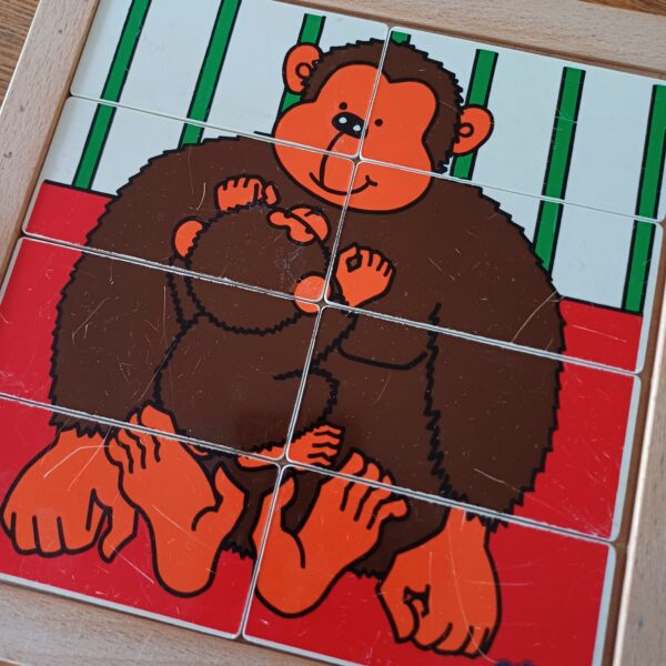 Educo puzzel aap met jong