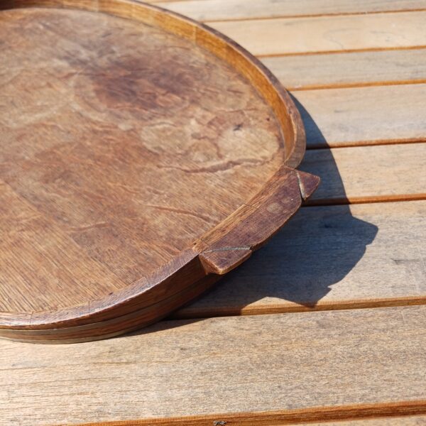 Oud houten dienblad