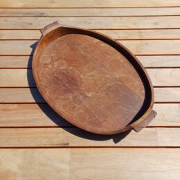 Oud houten dienblad