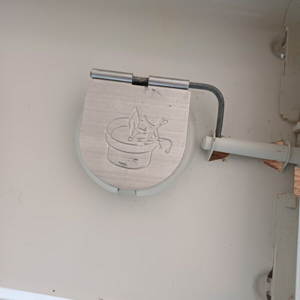 Vintage Brabantia rechaud wit