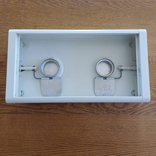 Vintage Brabantia rechaud wit