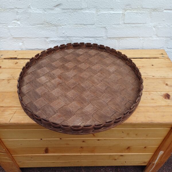 Groot rond dienblad