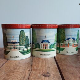 Set van 3 blikken Het Loo, Drakestein en Soestdijk