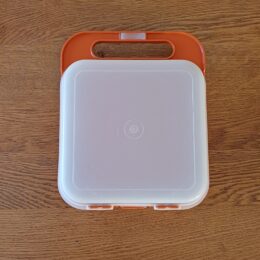 Tupperware lunchbox met verkeersborden