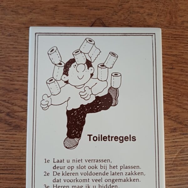 Tegel toiletregels