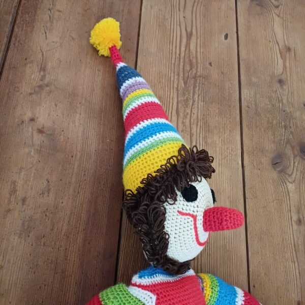 Gehaakte clown 95 cm