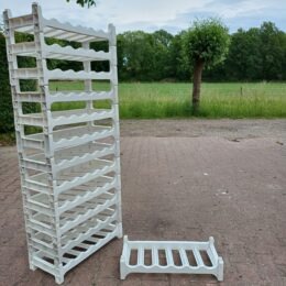 Kunststof Curver wijnrek creme – stapelbaar